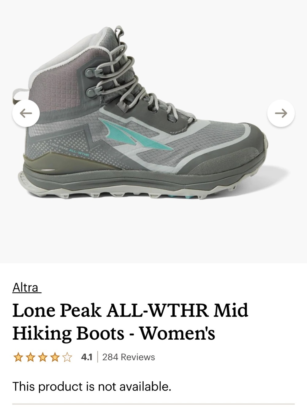 Altra Women's Lone Peak ALL-WTHR mid hiking boots